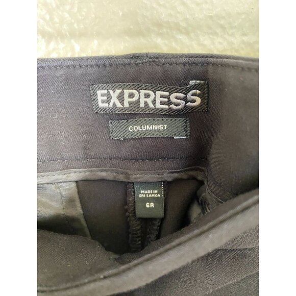 Express Columnist Women’s Black Skinny Ankle Dress Pants 6R Polyester Blend - Picture 3 of 7